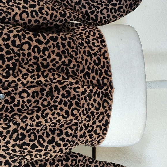 New Marled Animal Print Sweater Jacket Size XS - Picture 4 of 9